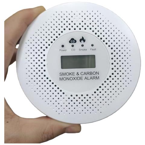 Rilevatore Di Fumo E Monossido Di Carbonio: Allarme Acustico E Visivo Con Display Digitale, Alimentato A Batteria - Foto 1