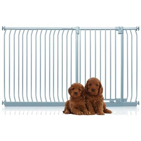 Bettacare Cancelletto Per Cani Elite Extra Alto, 189cm - 198cm, Grigio Opaco, Extra Alto Con 100cm Di Altezza - Foto 1