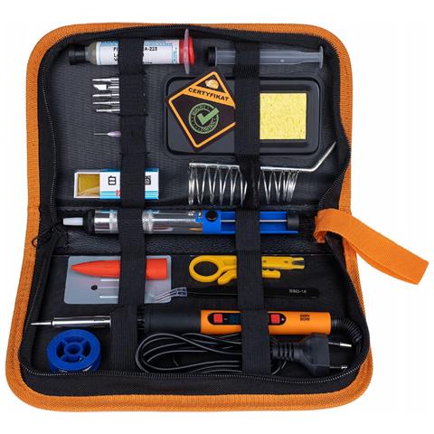 Set Saldatura Set Start 80w Lcd - 11 In 1 Con Accessori | 180-500°c | Precisione E Sicurezza | Esd | Organizer - Foto 2