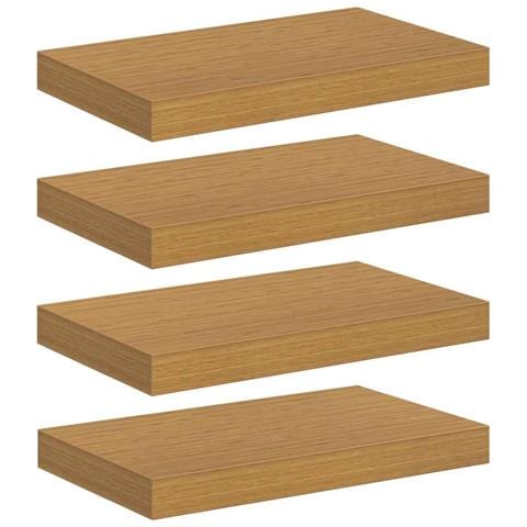 Scaffale da parete 4 pcs Beige 40 x 23,5 x 4 cm - Foto 1