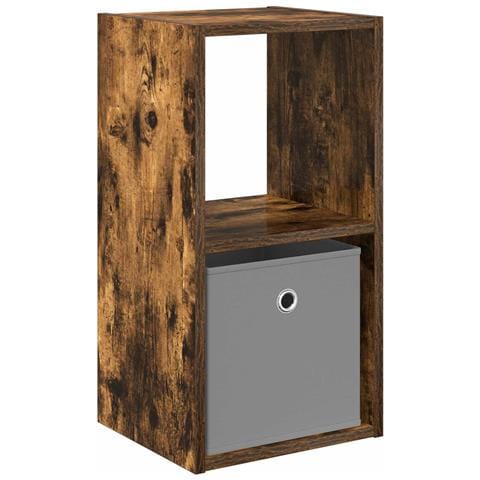 Comodino Rovere fumé 30,5 x 27 x 59,5 cm Legno multistrato - Foto 1