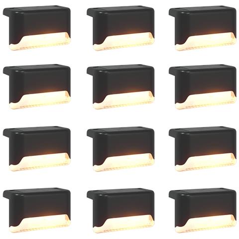 Luci solari da esterno con picchetto 12 pcs Bianco caldo 4,5 cm - Foto 1