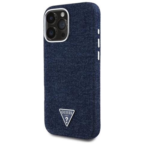 Custodia Guess Blu Per Iphone 16 Pro Con Logo - Foto 2