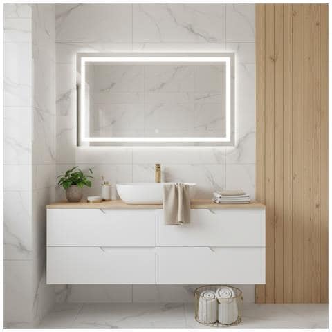 Mobile sottolavabo, Marrone e nero, 160 cm, Con piano d'appoggio, 2 cassetti, MDF, 2 ante, Ripiano integrato, MODERNO - Foto 5