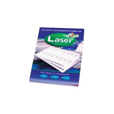 etichette giallo fluo 70fg a4 2et / fg 200x142 angoli tondi tico - Foto 1