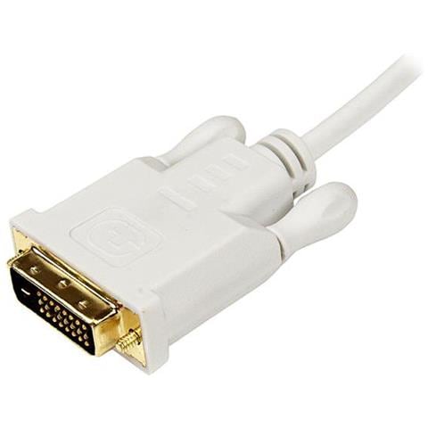 Cavo convertitore adattatore Mini DisplayPort a DVI da 1,8 m - Mini DP a DVI 1920x1200 - Bianco - Foto 5