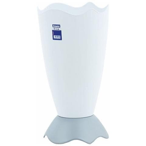 Portaombrelli Drop, Stabile, Bordo Ondulato, 27,5xh. 54,5 Cm Bianco - Foto 1