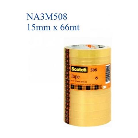 Nastro invisibile Scotch - 15 mm Larghezza x 66 m Lunghezza - Resistente all'umidità - 10 Rullo - Trasparente - Foto 1