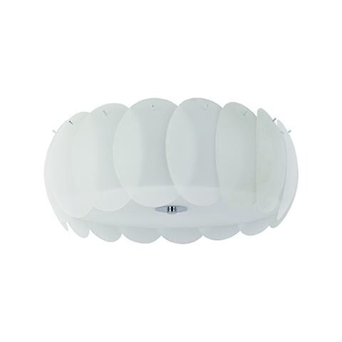 Lampada Da Parete-soffitto Ovalino Pl8 Bianco Max 8x60w E27 240v - Foto 2