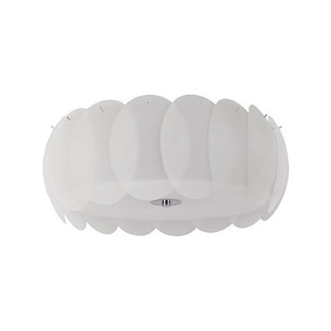 Lampada Da Parete-soffitto Ovalino Pl8 Bianco Max 8x60w E27 240v - Foto 6