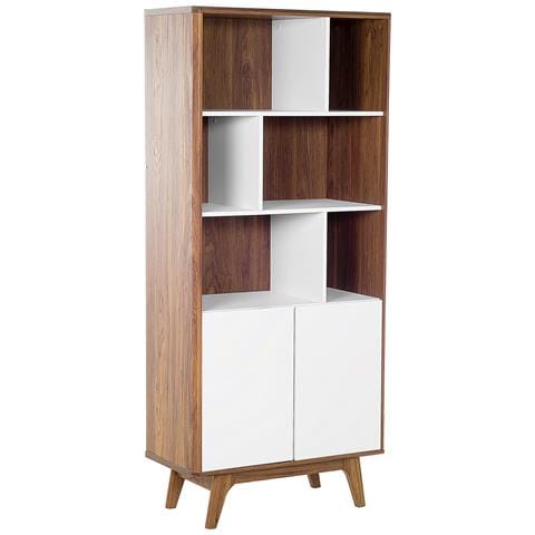 Credenza Da Soggiorno In Mdf Color Noce E Bianco - Columbus - Foto 32