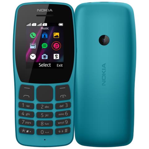 110 Cellulare Basic 2G 32GB 4MB Ram Display 1.77" Main Camera 0,3MP Doppia SIM, 800 mAh Blue - Foto 1