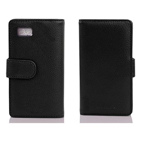 Custodia Compatibile Con Htc Desire 600 In Nero Ossido - Coperchio Protettivo In Ecopelle Testurizzata E Tasca Per Carte Di Credito - Foto 2