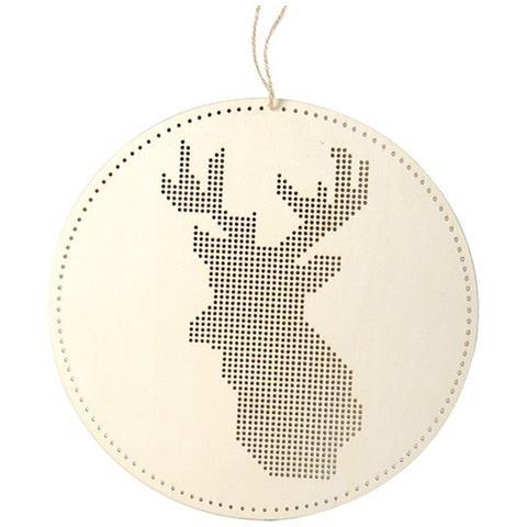 Mobile In Legno Per Ricamare - Cervo 22 X 22 Cm - Foto 2