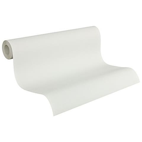 211798 - Carta Da Parati A Tinta Unita, Collezione Best Of Vlies, Colore: Bianco - Foto 1