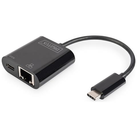 DN-3027 cavo di interfaccia e adattatore USB Type-C USB Type-C + RJ-45 Nero - Foto 1