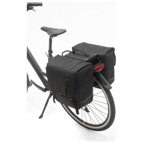 Borsa Bici Doppia Nova Rt 32 Litri Poliestere Nera - Foto 4
