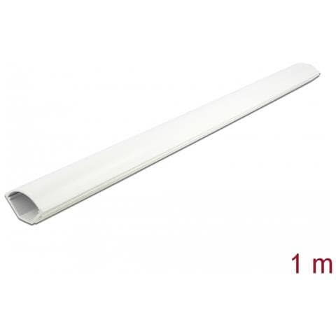 Passacavi angolare 43 x 23 mm - lunghezza 1 m bianco - Foto 2