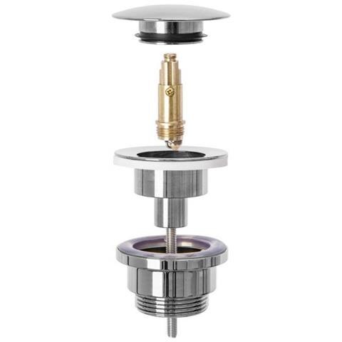 Tappo Per Lavabo Universale Klik-klak Rea White - Foto 3