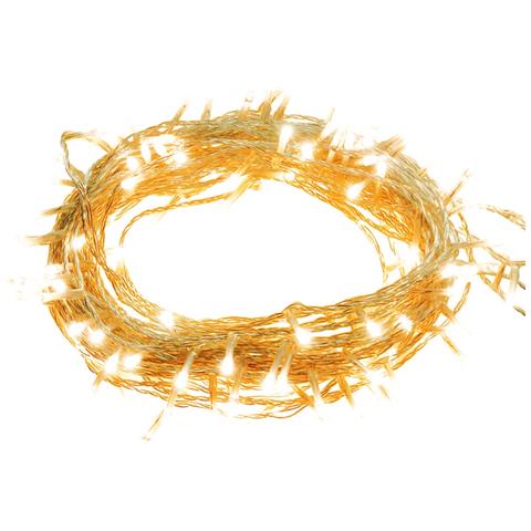 Stringa Led Con 1000 Luci Led Bianco Caldo 100 M Pvc - Foto 1