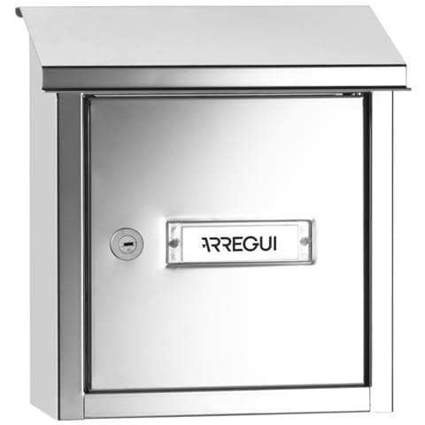V4097 Cassetta Postale In Acciaio Per Porte O Cancelli Interni, Cassetta Postale 23x4 Cm, Taglia S (din A5), Anticorrosivo, Effetto Specchio - Foto 1
