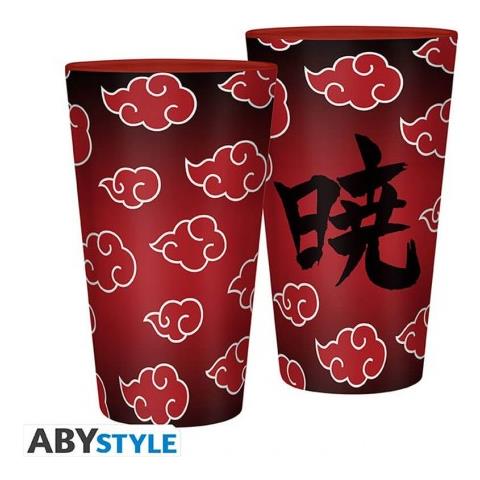 Naruto Shippuden Large Glass Akatsuki - Bicchiere Grande 400 Ml - Abystyle - Foto 1