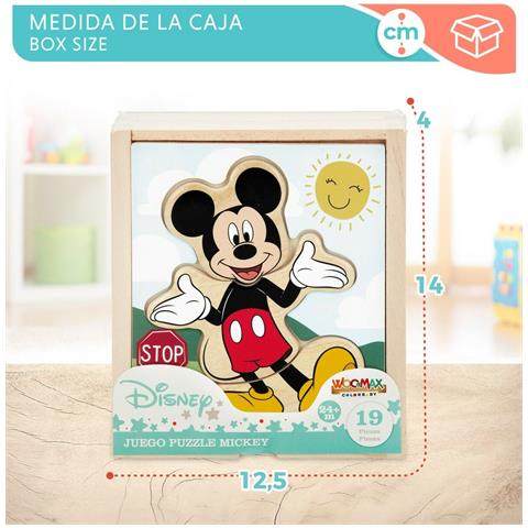 Puzzle Di Legno Per Bambini Disney + 2 Anni (12 Unità) - Foto 2