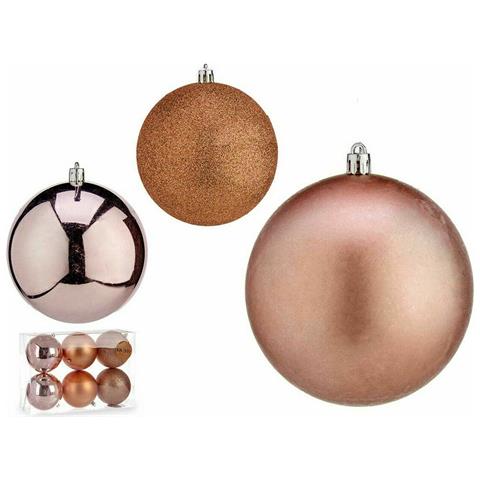 Set Di Palline Di Natale Rosa Plastica 10 X 11 X 10 Cm (12 Unità) - Foto 2
