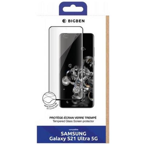 Salvadisplay In Vetro Temperato Per Samsung S21 Ultra 3d Antigraffio, Trasparente - Foto 5