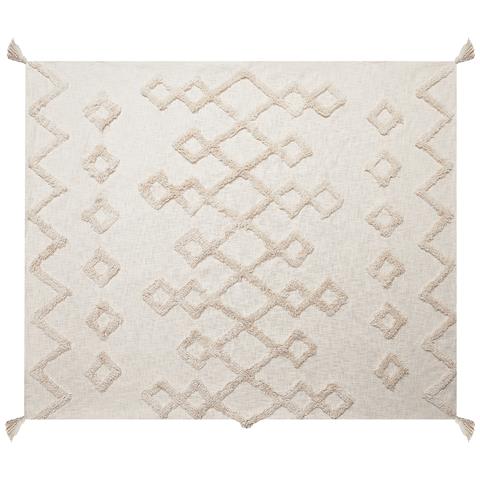 Coperta Guna Cotone 130 X 180 Cm Beige - Foto 2