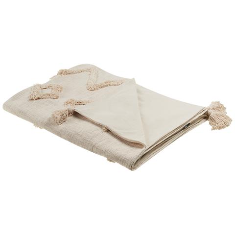 Coperta Guna Cotone 130 X 180 Cm Beige - Foto 9