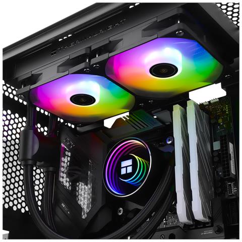 Frozen Notte 240 BLACK ARGB Processore Kit di raffreddamento a liquido 12 cm Nero 1 pz - Foto 2