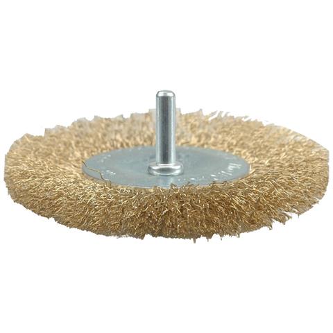 Spazzola Circolare Con Gambo Ø Mm 75 - Spessore Fili 10 Mm - Foto 1