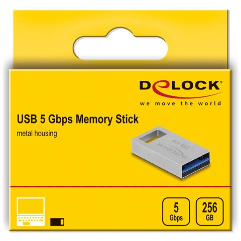 Chiavetta USB 5 Gbps da 256 GB - Alloggiamento in metallo - Foto 3