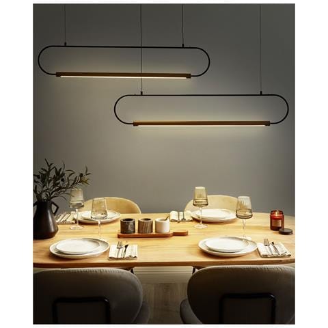 Lampadario Logone Metallo Nero - Foto 1
