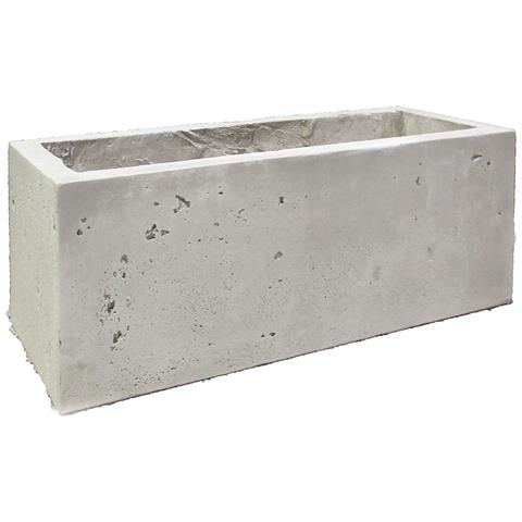 Fioriera In Granulato Di Pietra Grigio 75x25xh33cm Art Garden - Foto 1