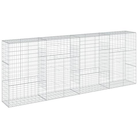 Cesto Gabbione Con Copertura 400x50x150 Cm In Ferro Zincato - Foto 2