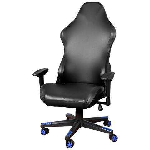 Copri Sedia Da Gaming In Pelle Pu A Tinta Unita Black - Foto 1