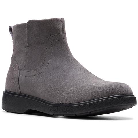 Donna Un Elda Lo - Stivali Con Zip In Pelle Scamosciata Grigia 37 - Foto 3