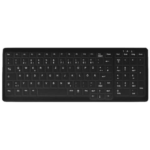 Tastiera USB AK-C7000F-FU1-B/GE  per Casa e Ufficio (Layout Tedesco) Colore Nero - Foto 1