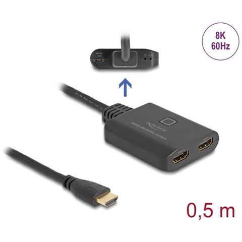 Switch Hdmi Da 2 Ingressi Hdmi A 1 Uscita Hdmi 8k 60 Hz - Foto 1