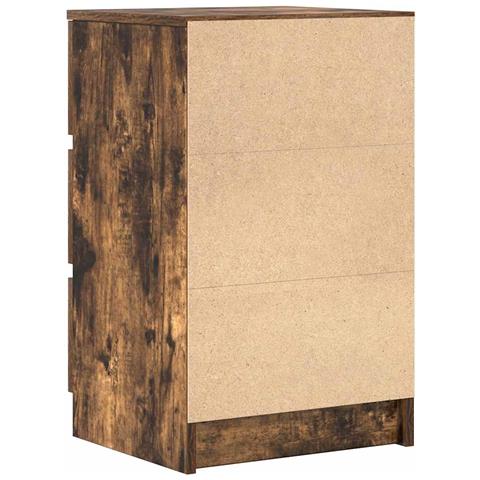 Comodini con 3 Cassetti 2 pz Rovere Fumo 39x35x65 cm - Foto 9