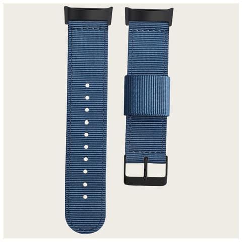 Cinturino Per Orologio In Nylon Per Fitbit Charge 5, Cinturino Di Ricambio Sportivo Traspirante Blue - Foto 2