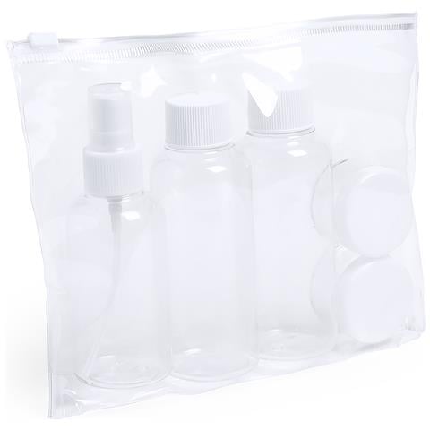 Beauty Case Da Viaggio 5 Accessori 20x18x4 Cm. Colore Bianco - Foto 1