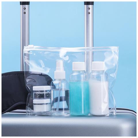 Beauty Case Da Viaggio 5 Accessori 20x18x4 Cm. Colore Bianco - Foto 3