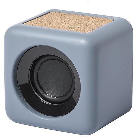 Altoparlante Nature In Sughero E Pietra Calcarea Bluetooth 5.0. Potenza Sonora 3w. Batteria 300 Mah 7,1x7,1x5,9 Cm. Grigio - Foto 1