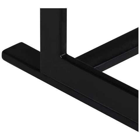 Panca A 2 Posti In Legno Massello Di Mango E Acciaio - Foto 8