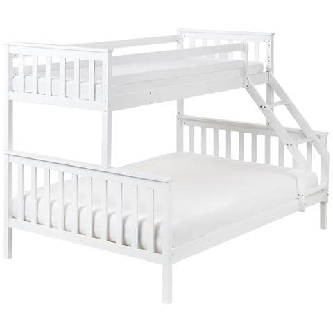 Letto A Castello Legno Di Pino Bierne 90/140 X 200 Cm Bianco - Foto 2