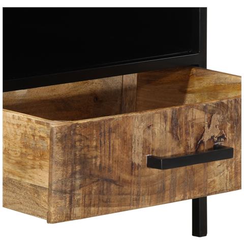 Tavolino da Caffè 90x50x40 cm Legno Massello di Mango - Foto 9