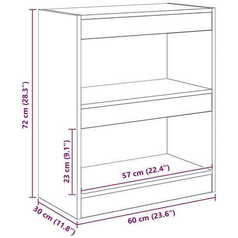 Armadio per Libri Legno vecchio 60 x 30 x 72 cm - Foto 9